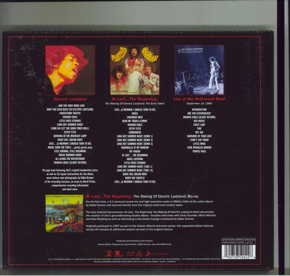 Jimi Hendrix Electric Ladyland UK CD Album Box Set HENDXEL771430