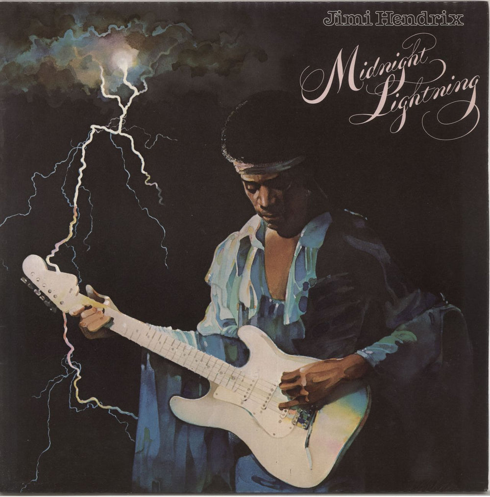 Jimi Hendrix Midnight Lightning UK vinyl LP album (LP record) 2310415