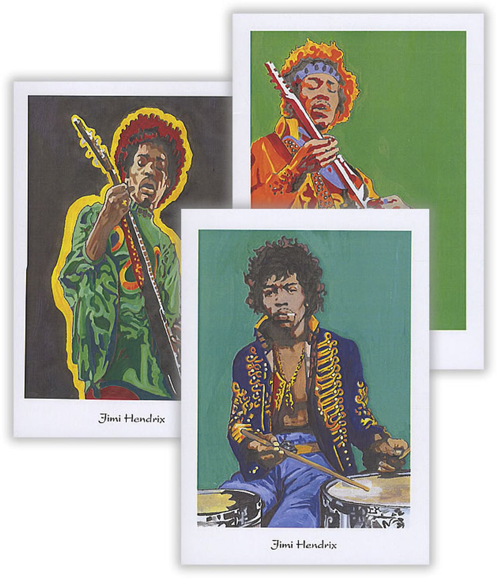 Jimi Hendrix Pack Of Greetings Cards UK memorabilia MEMORABILLIA