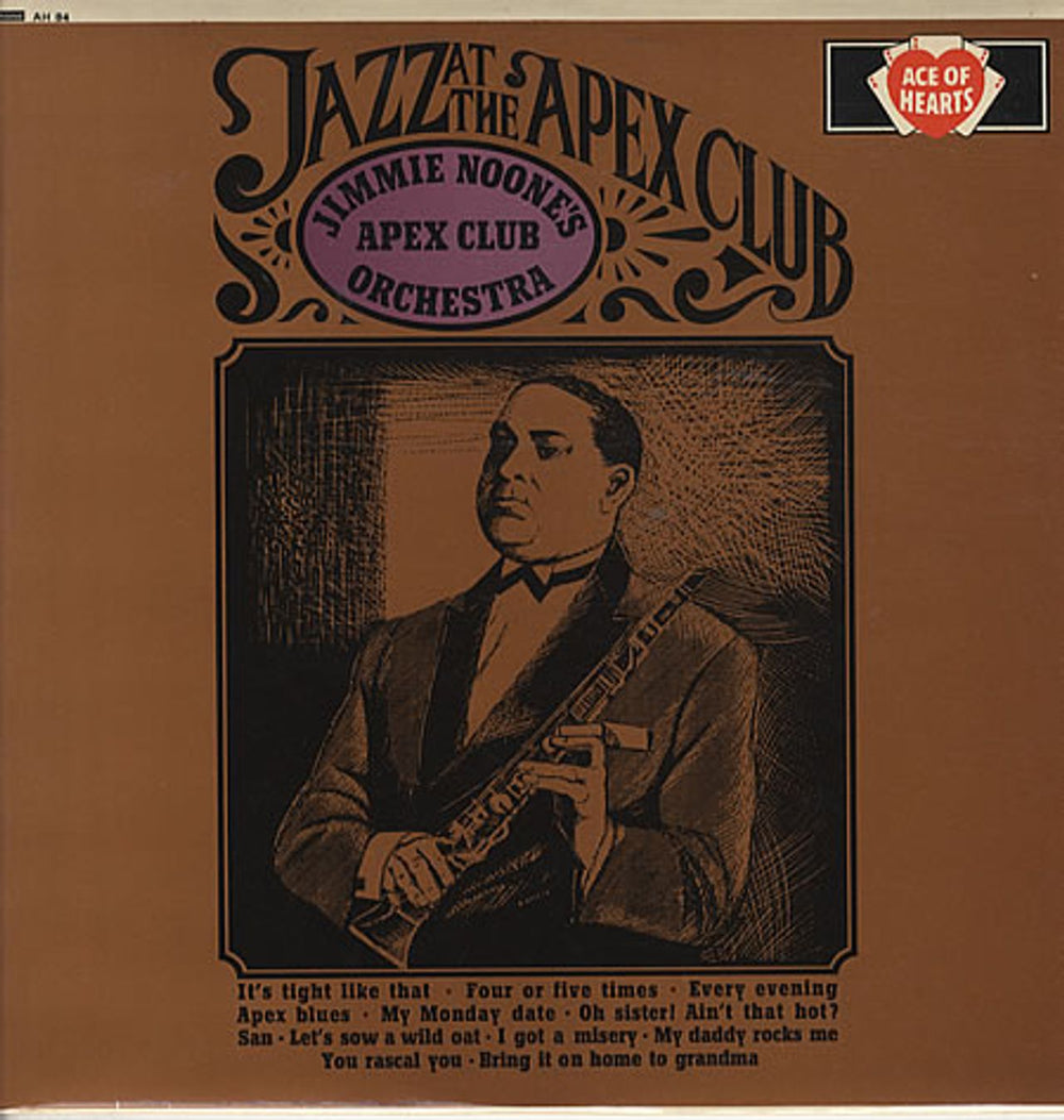 Jimmie Noone Jazz At The Apex Club UK vinyl LP album (LP record) AH84
