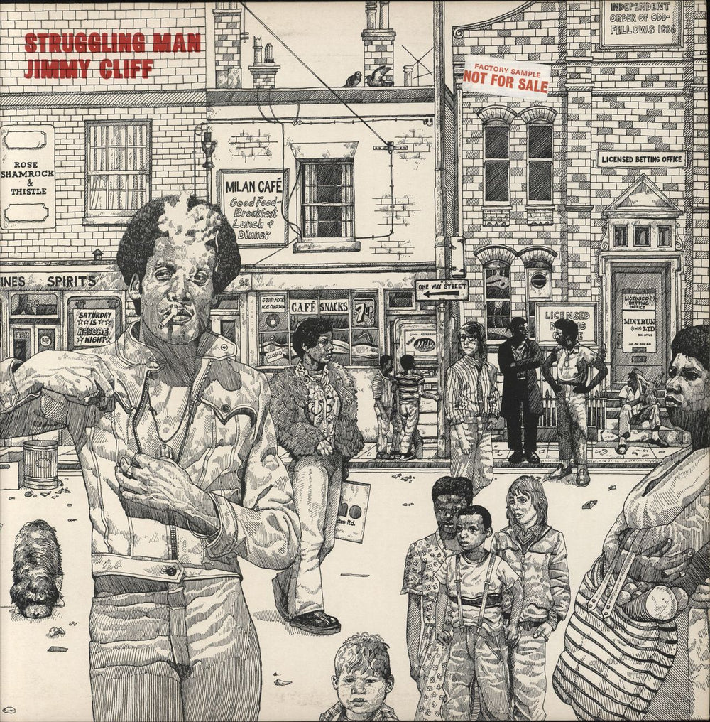 Jimmy Cliff Struggling Man - Factory Sample UK vinyl LP album (LP record) ILPS9235