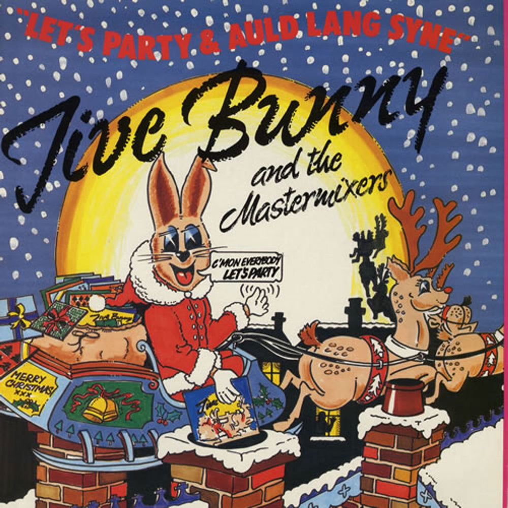 Jive Bunny Let's Party & Auld Lang Syne UK 12" vinyl single (12 inch record / Maxi-single) MFDT003