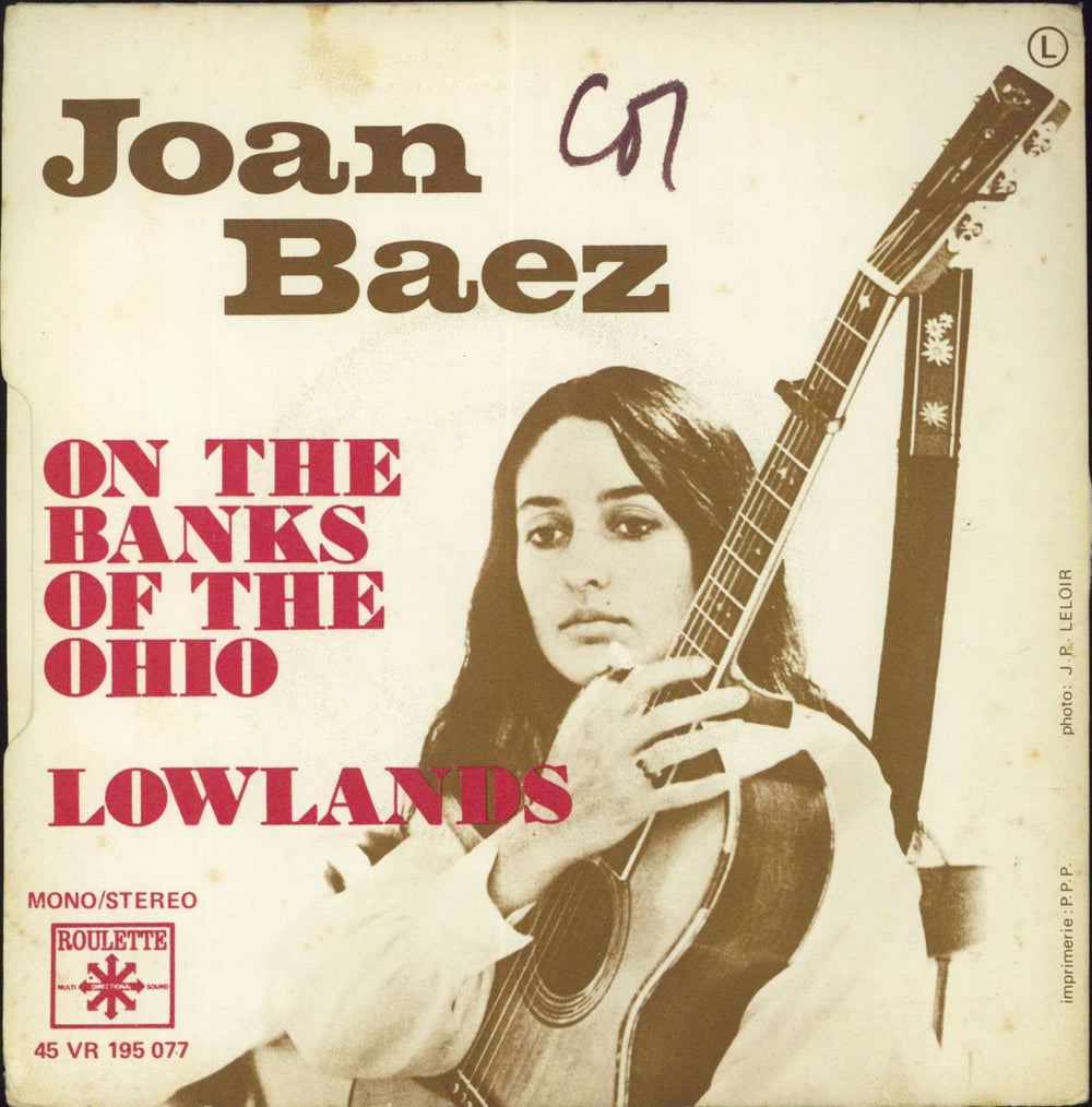 Joan Baez On The Banks Of The Ohio French 7" vinyl single (7 inch record / 45)