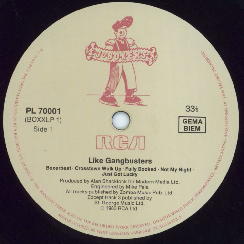 JoBoxers Like Gangbusters German vinyl LP album (LP record) JOBLPLI815871