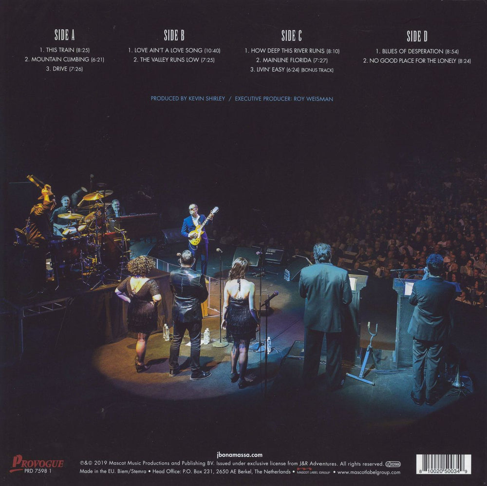 Joe Bonamassa Live At Sydney Opera House - 180gm Blue Vinyl UK 2-LP vinyl record set (Double LP Album) 810020500356