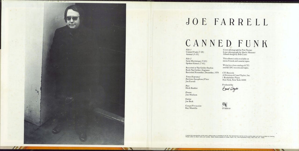 Joe Farrell Canned Funk US vinyl LP album (LP record)