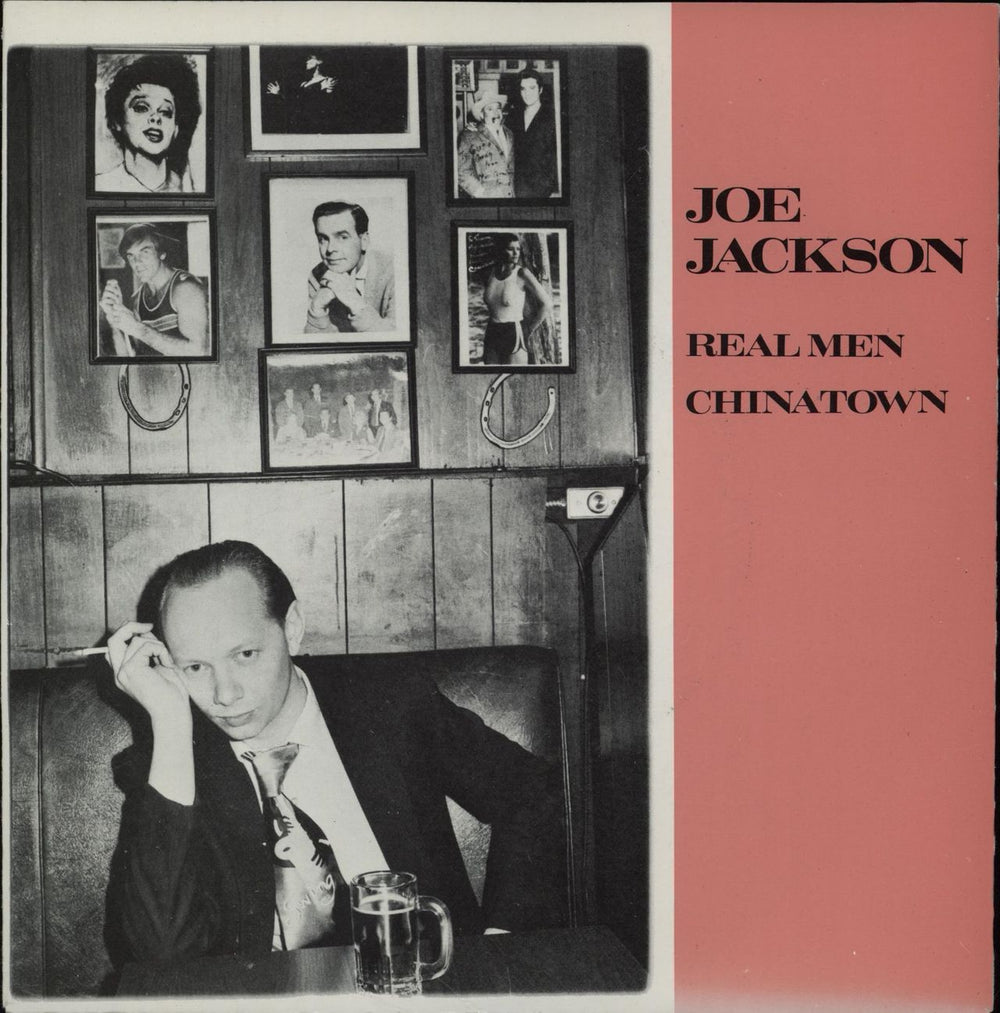 Joe Jackson Real Men + p/s UK 7" vinyl single (7 inch record / 45) AMS8231