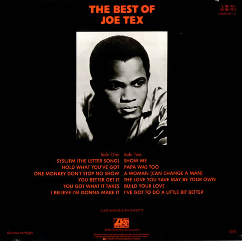 Joe Tex The Best Of German vinyl LP album (LP record) JTXLPTH519035