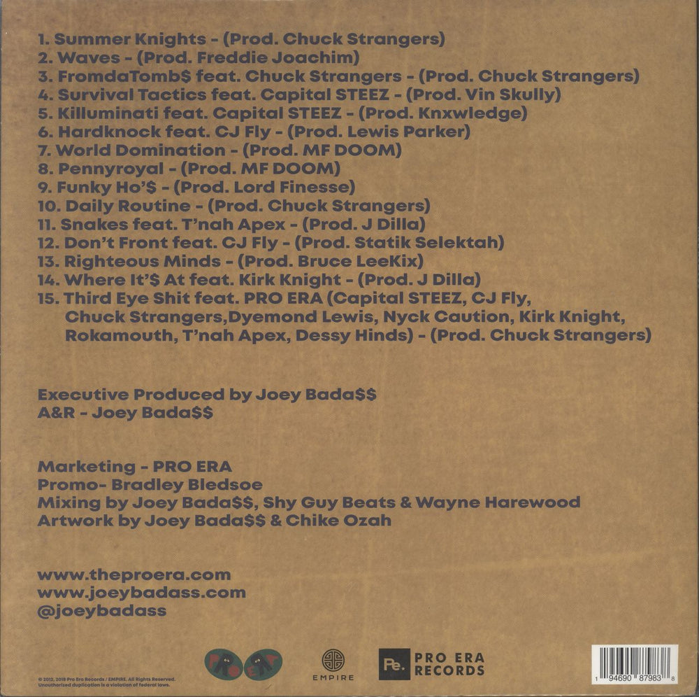 Joey Bada$$ 1999 - Purple In Tan Vinyl US 2-LP vinyl record set (Double LP Album) 194690879838