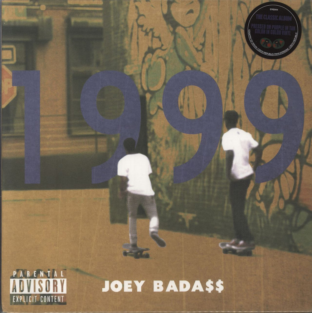 Joey Bada$$ 1999 - Purple In Tan Vinyl US 2-LP vinyl record set (Double LP Album) ERE844