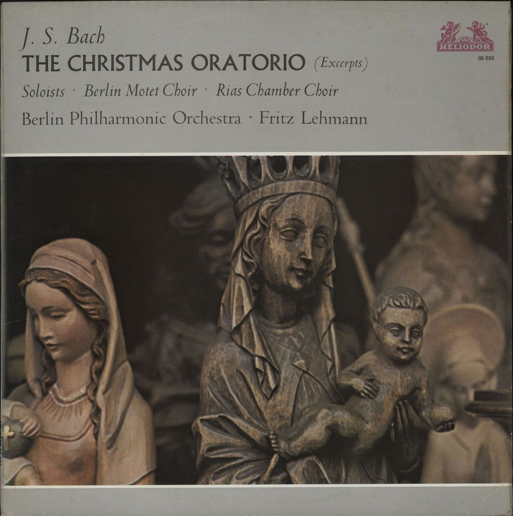Johann Sebastian Bach The Christmas Oratorio (Excerpts) UK vinyl LP album (LP record) 89699