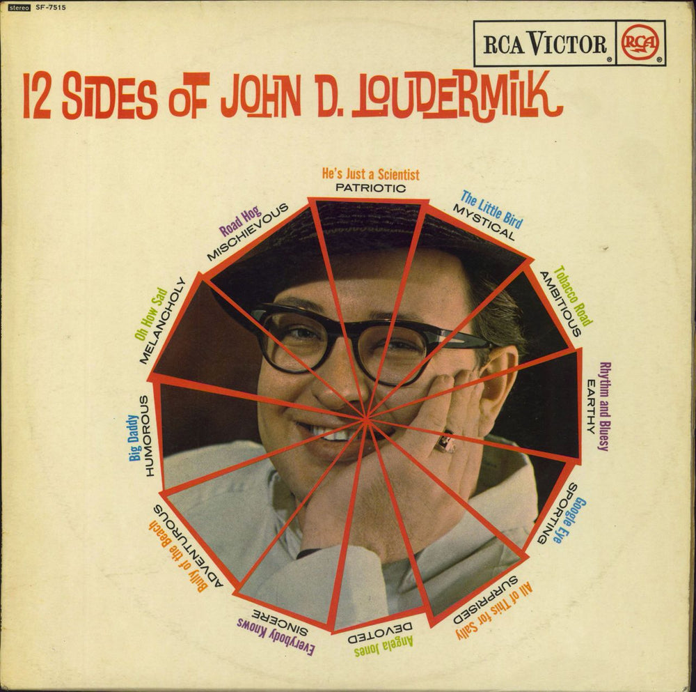 John D. Loudermilk 12 Sides Of John D. Loudermilk UK vinyl LP album (LP record) SF-7515