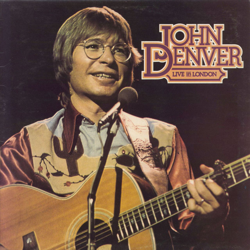 John Denver Live In London UK vinyl LP album (LP record) RS1050