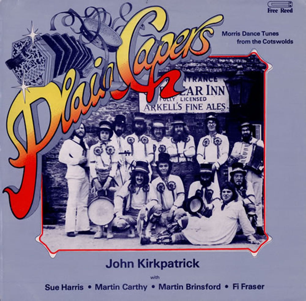 John Kirkpatrick Plain Capers + Insert UK vinyl LP album (LP record) FRR010