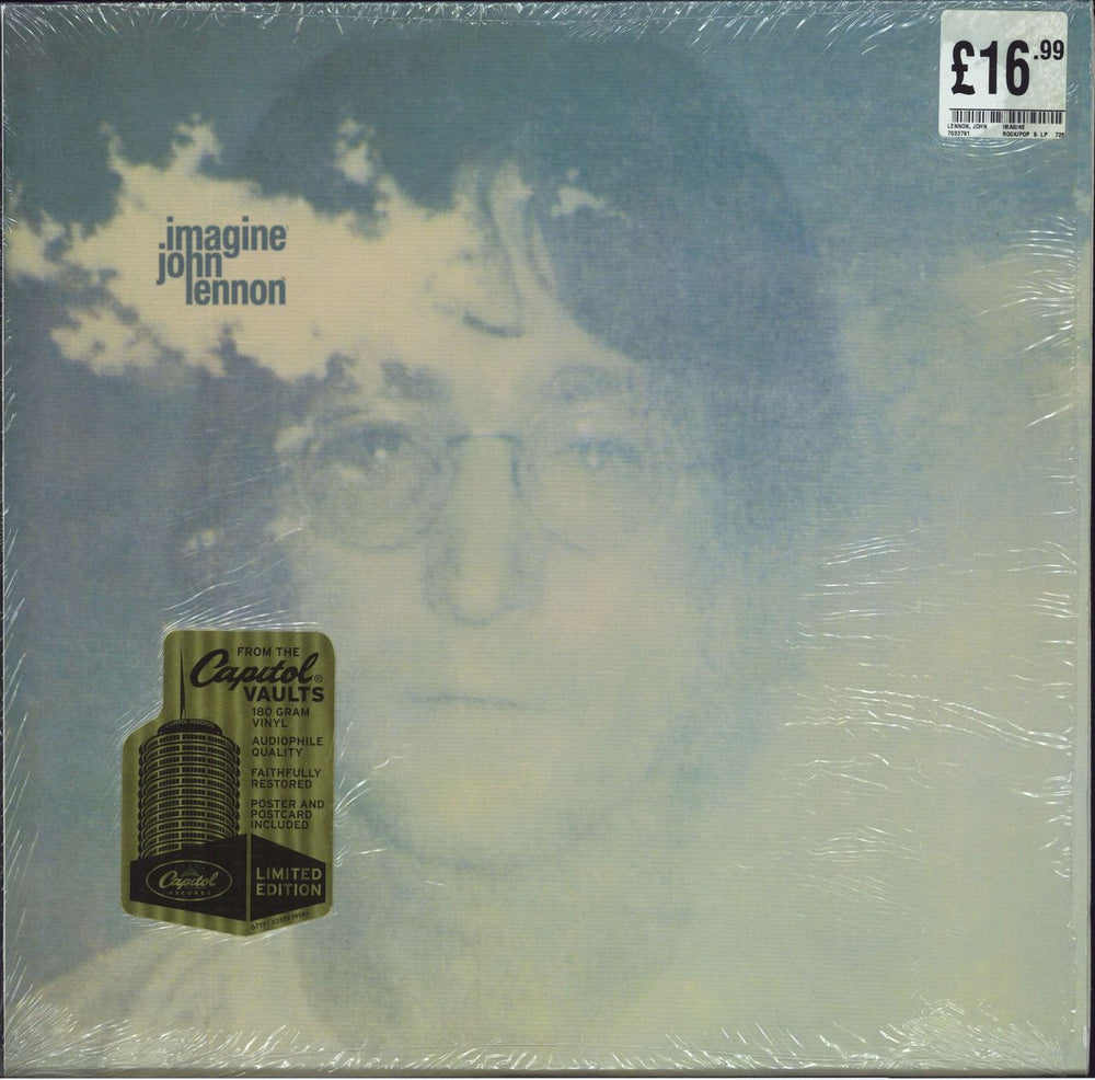 John Lennon Imagine - 180 gram - Shrink UK vinyl LP album (LP record) SW3379