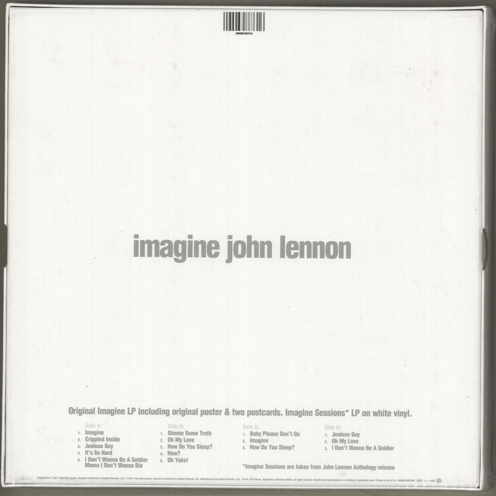 John Lennon Imagine - 40th Anniversary Special Edition - Sealed US Vinyl Box Set LENVXIM717013