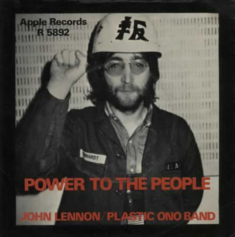 John Lennon Power To The People - Full Apple - P/S - EX UK 7" vinyl single (7 inch record / 45) R5892