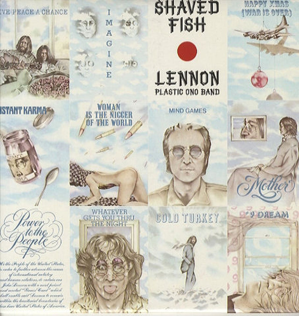 John Lennon Shaved Fish Australian vinyl LP album (LP record) PCTC.7173