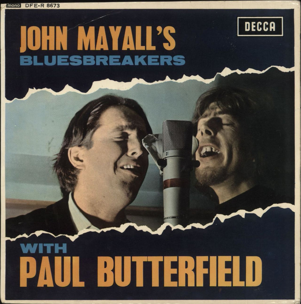 John Mayall John Mayall's Bluesbreakers + P/S - VG UK 7" vinyl single (7 inch record / 45) DFE-R8673