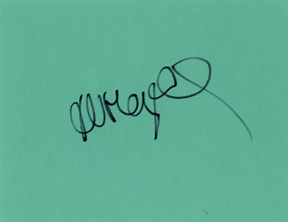 John Mayall Page From An Autograph Book UK memorabilia AUTOGRAPH