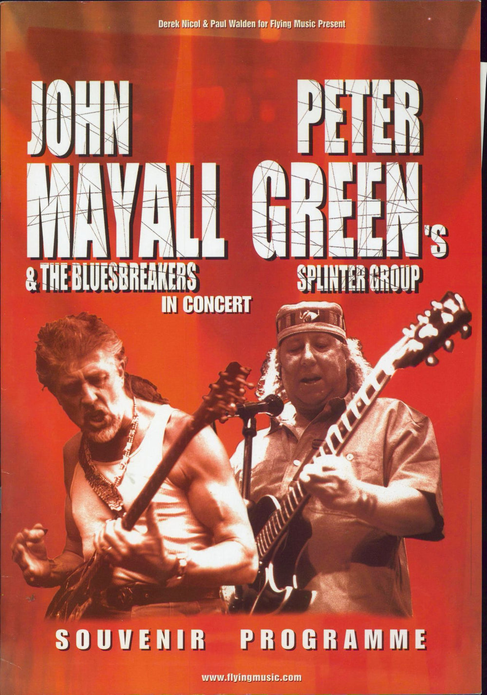 John Mayall Souvenir Programme UK tour programme TOUR PROGRAMME