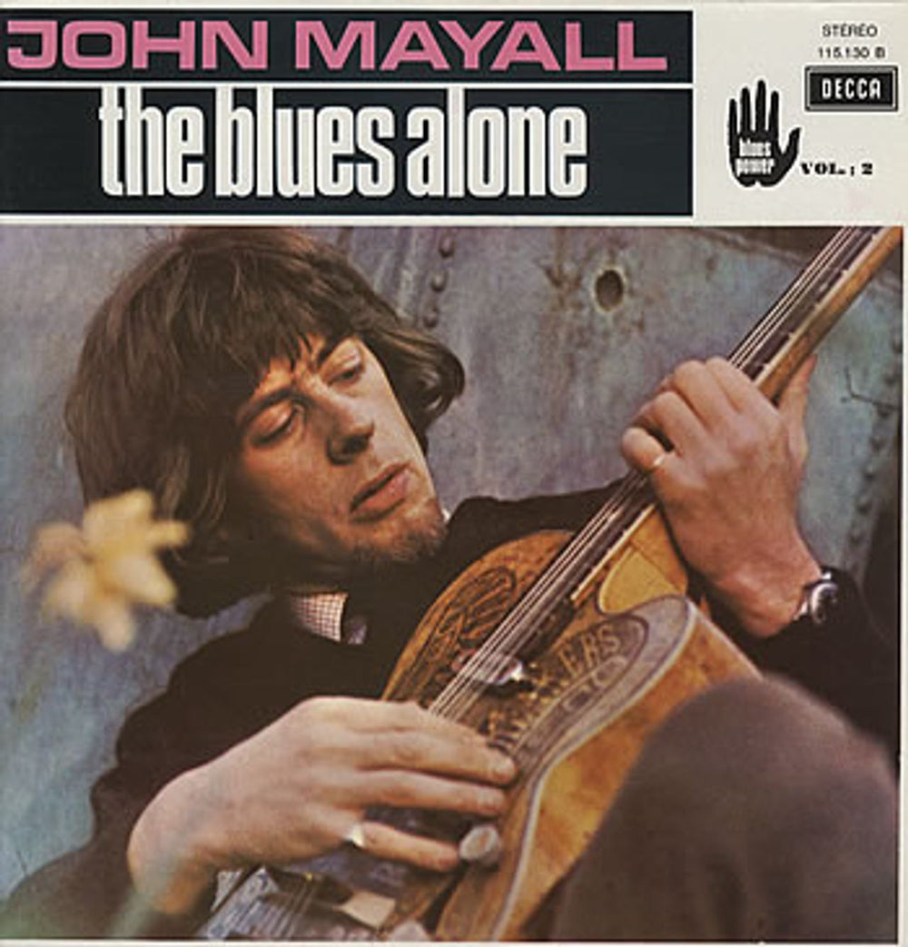 John Mayall The Blues Alone French vinyl LP album (LP record) 115.130