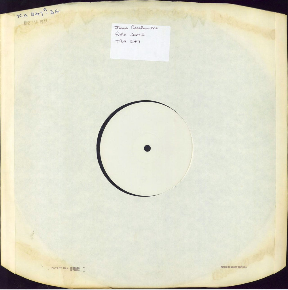 John Renbourn Faro Annie - 2 x LP Test Pressing UK vinyl LP album (LP record) TRA247