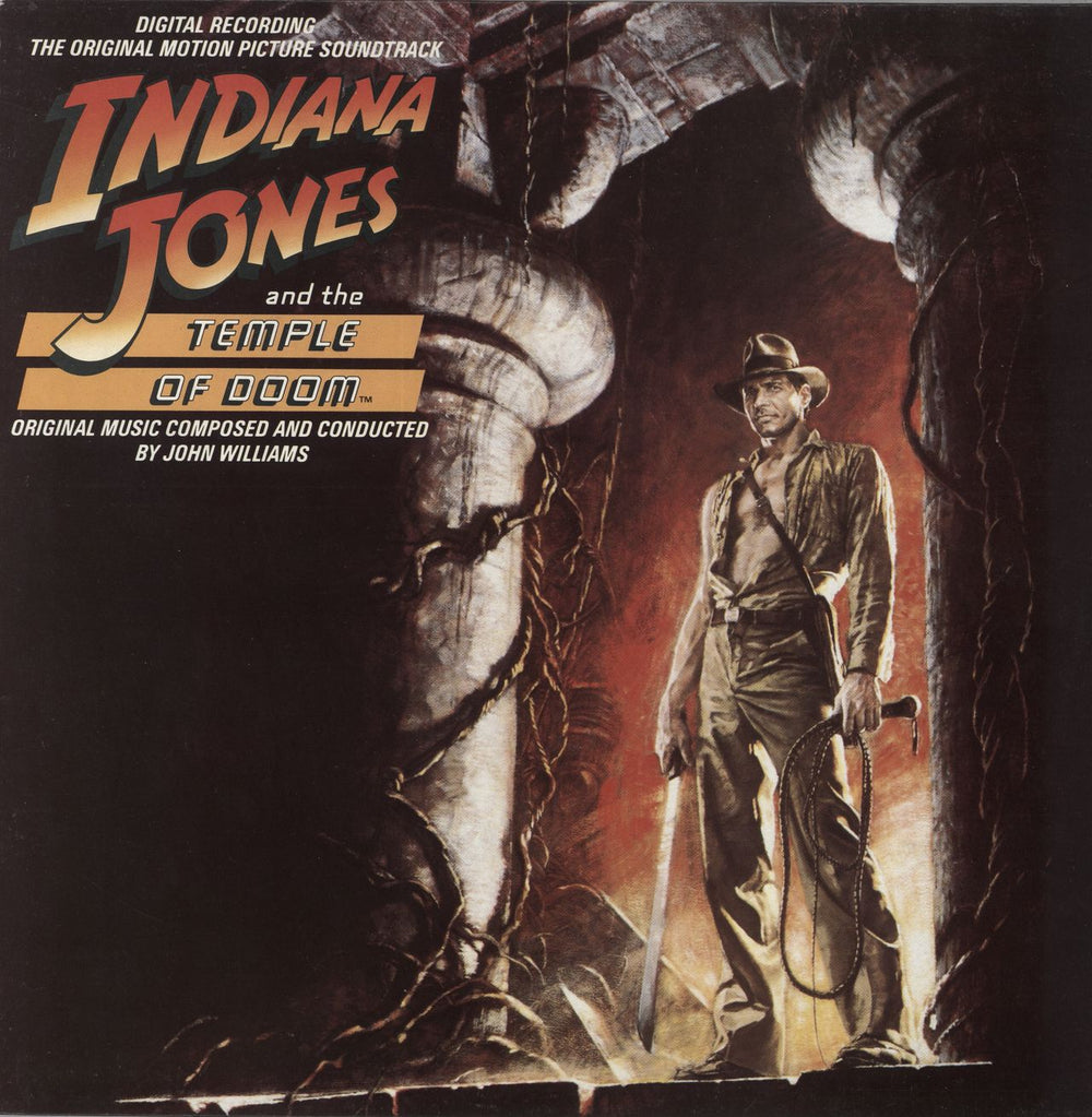 John Williams (Composer) Indiana Jones & The Temple Of Doom + insert UK vinyl LP album (LP record) POLH8