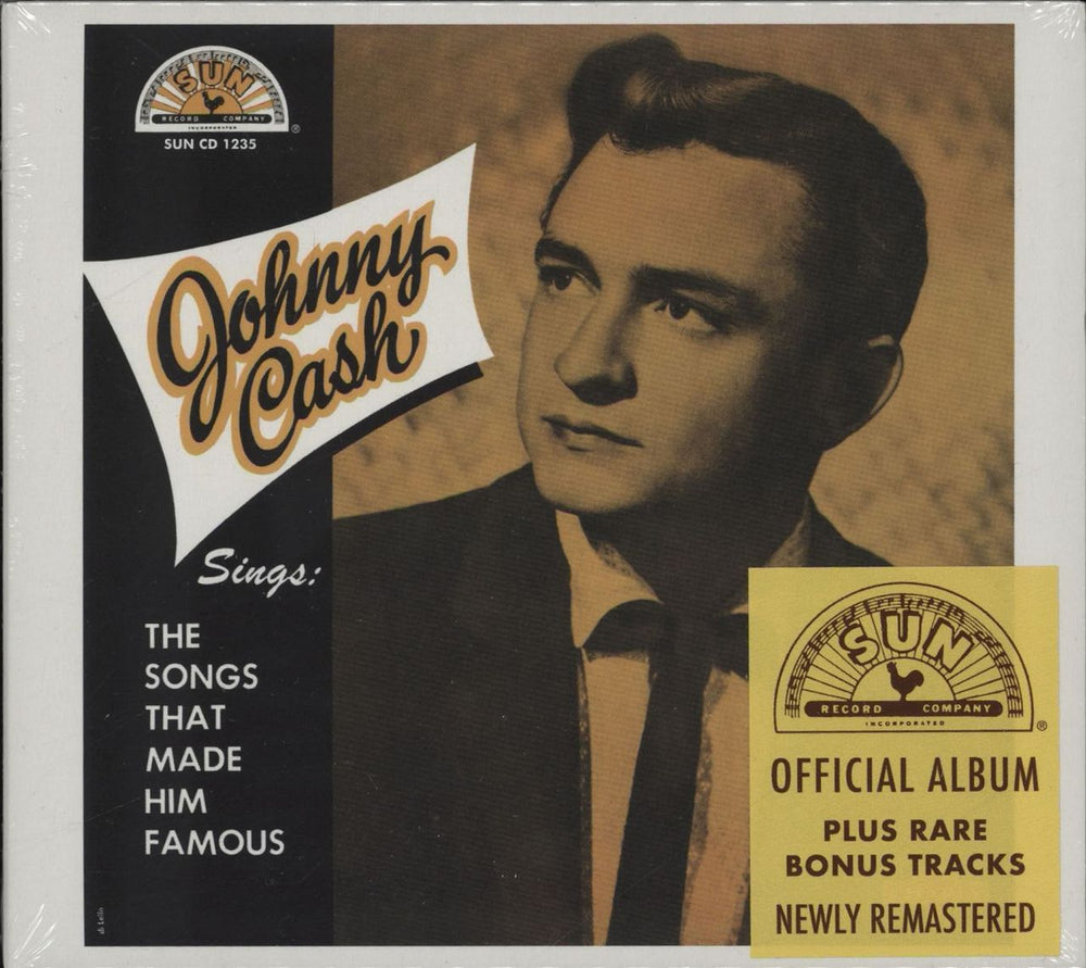 Johnny Cash Sings The Songs That Made Him Famous UK CD album (CDLP) SUNCD1235