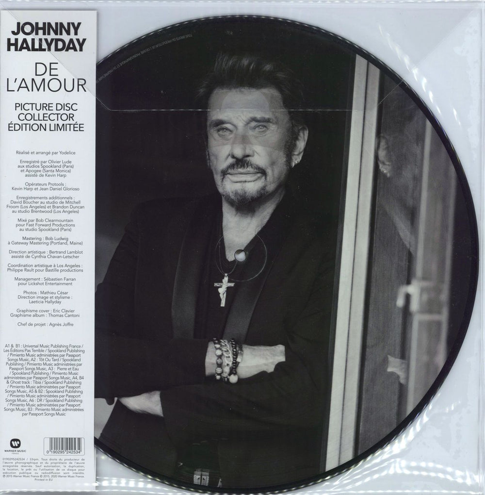 Johnny Hallyday De L'Amour French picture disc LP (vinyl picture disc album) 190295242534