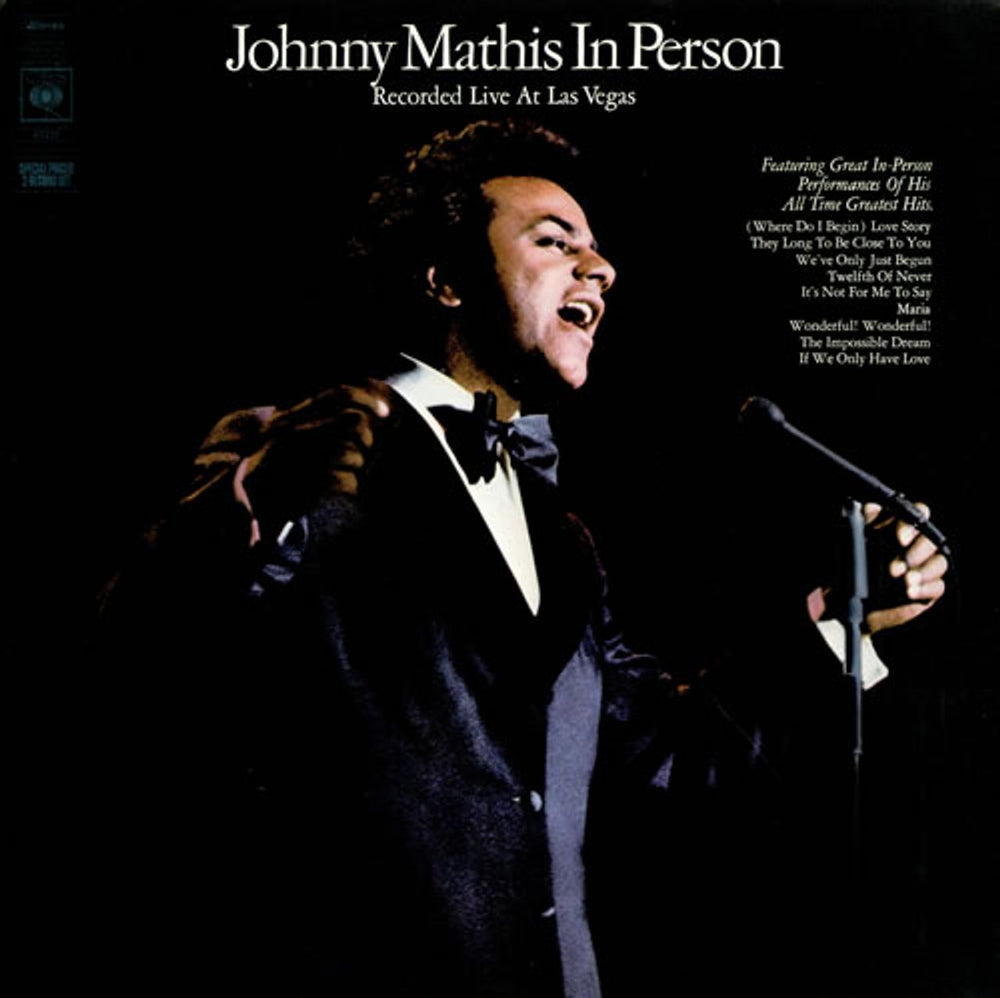 Johnny Mathis Johnny Mathis In Person UK 2-LP vinyl record set (Double LP Album) 67231