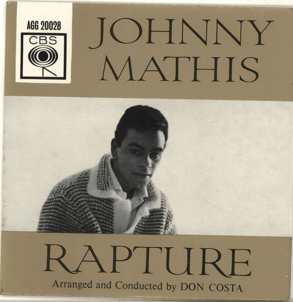 Johnny Mathis Rapture EP UK 7" vinyl single (7 inch record / 45) AGG20028