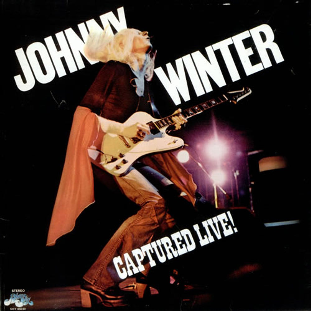 Johnny Winter Captured Live! UK vinyl LP album (LP record) SKY69230