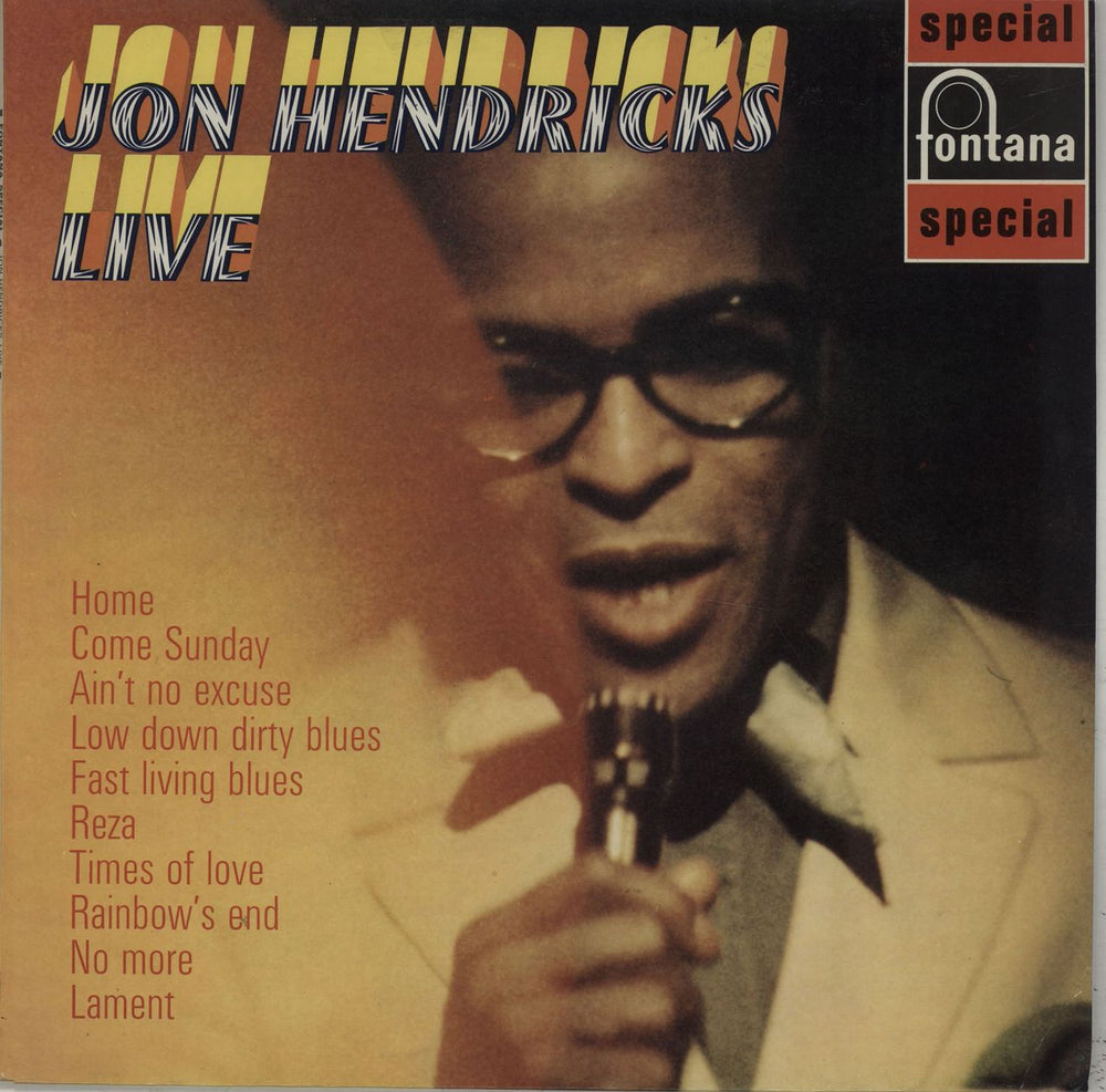 Jon Hendricks Jon Hendricks Live UK vinyl LP album (LP record) 6438019