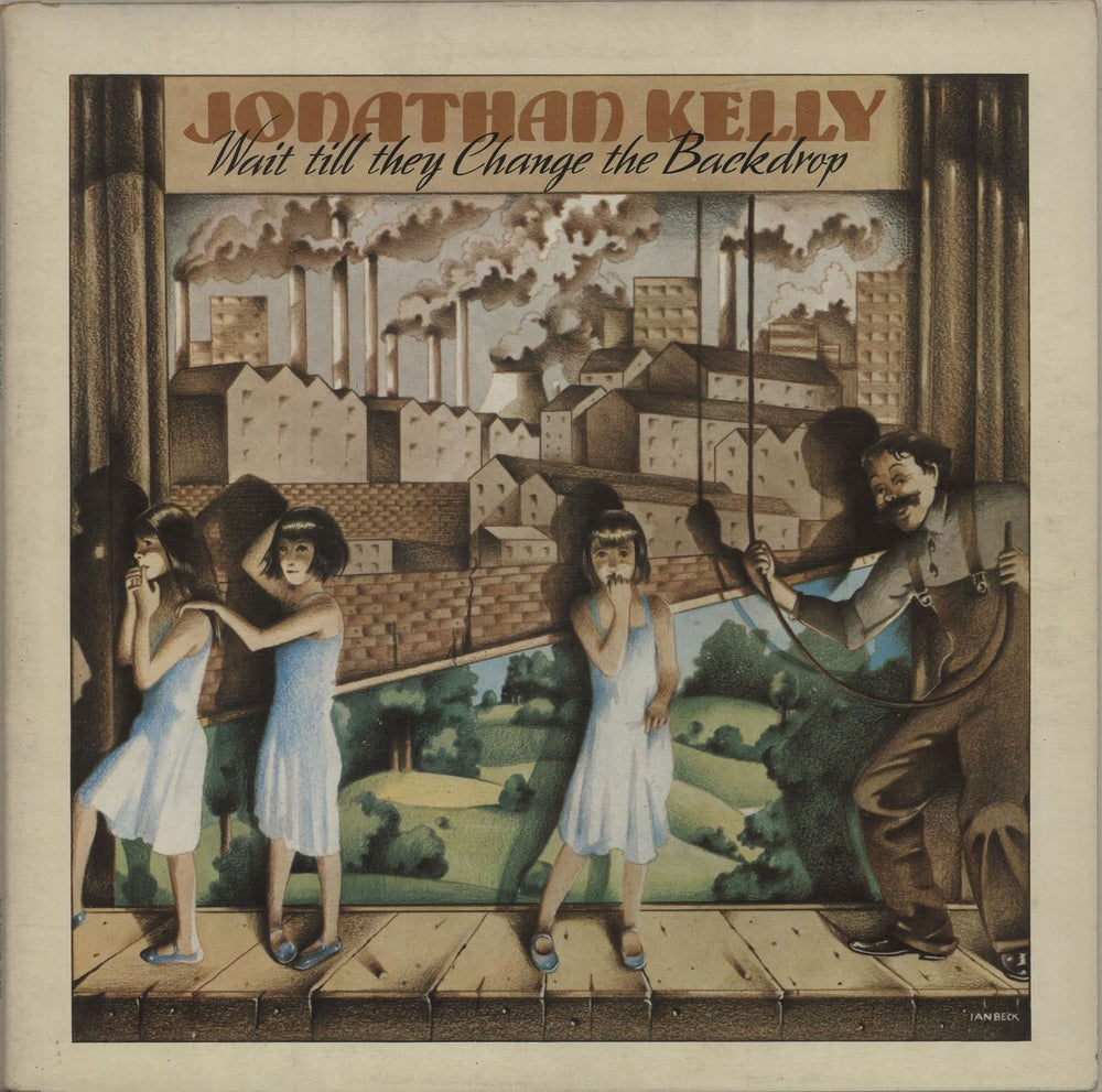 Jonathan Kelly Wait Till They Change The Backdrop UK vinyl LP album (LP record) SF8353