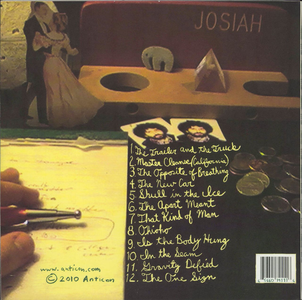 Josiah Wolf Jet Lag UK vinyl LP album (LP record) 656605741116