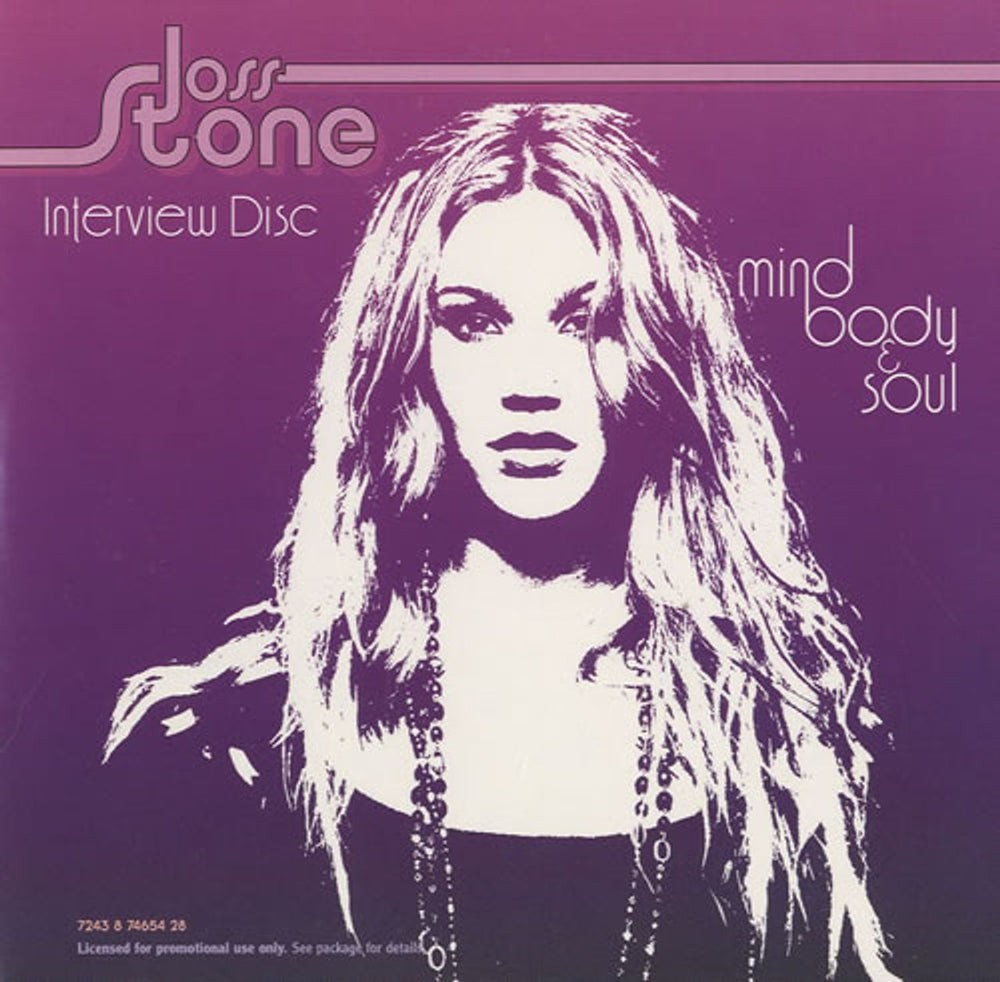 Joss Stone Mind Body & Soul - Interview Disc UK Promo CD album (CDLP) 724387465428