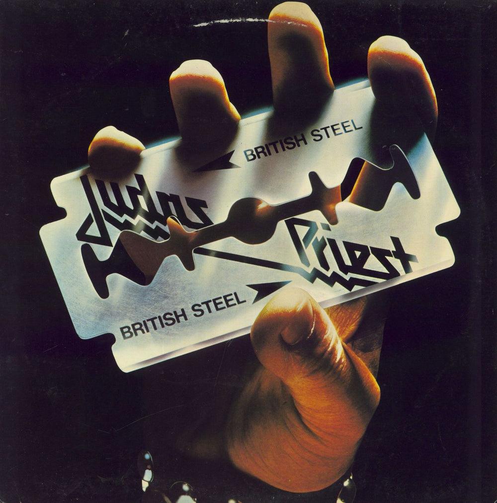 Judas Priest British Steel - Promo Stamped UK vinyl LP album (LP record) 84160