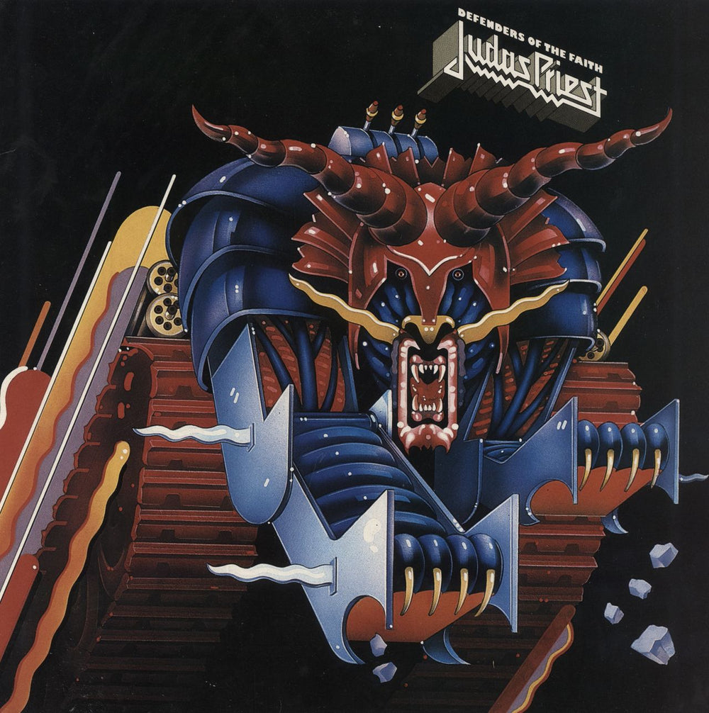 Judas Priest Defenders Of The Faith + Competition Form UK vinyl LP album (LP record) 25713