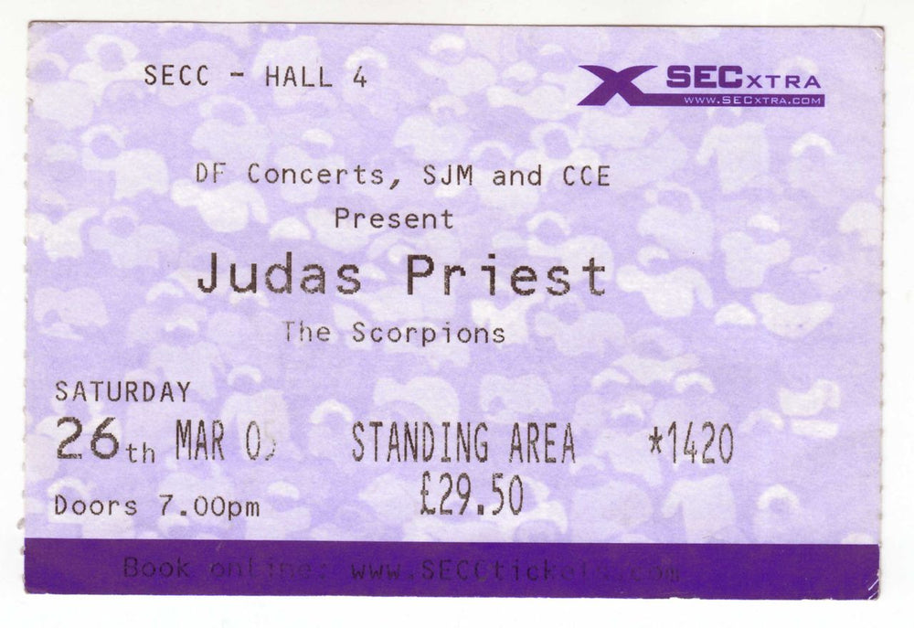 Judas Priest World Tour 2005 + Ticket stub UK tour programme