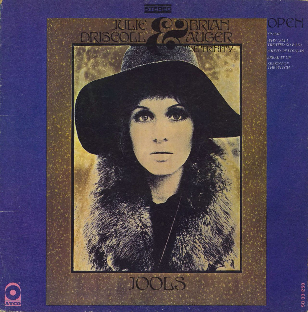 Julie Driscoll & Brian Auger Open - VG US vinyl LP album (LP record) SD33-258