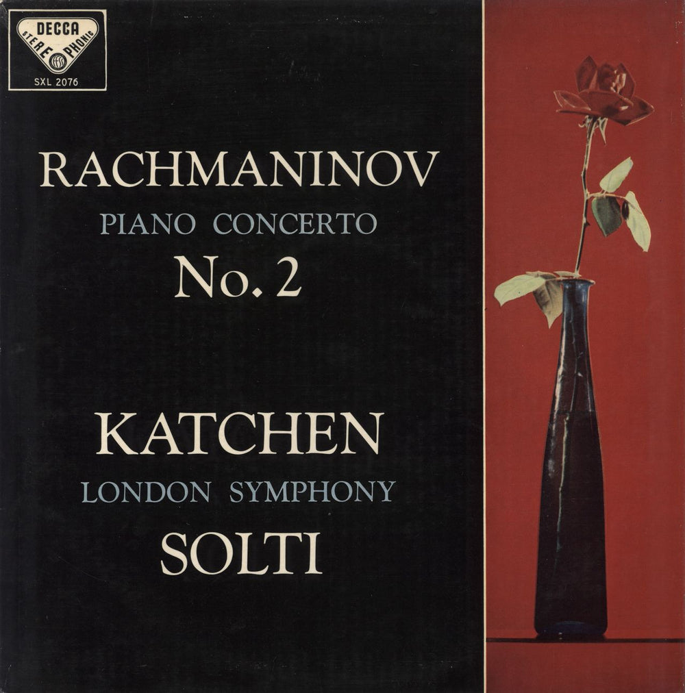 Julius Katchen Rachmaninov: Piano Concerto No. 2 - 2nd UK vinyl LP album (LP record) SXL2076