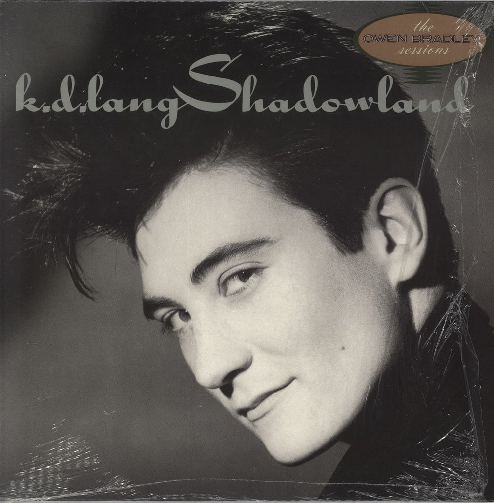 K.D. Lang Shadowland - Open Shrink UK vinyl LP album (LP record) WX171