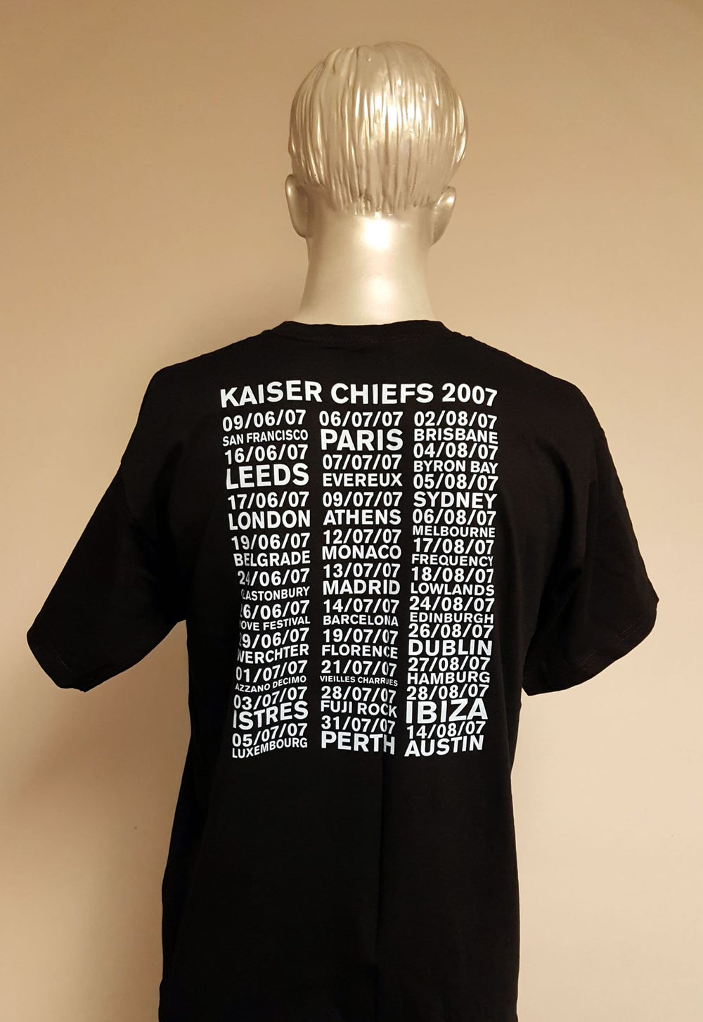 Kaiser Chiefs 2007 Tour - Black/Large UK t-shirt KAZTSTO672275