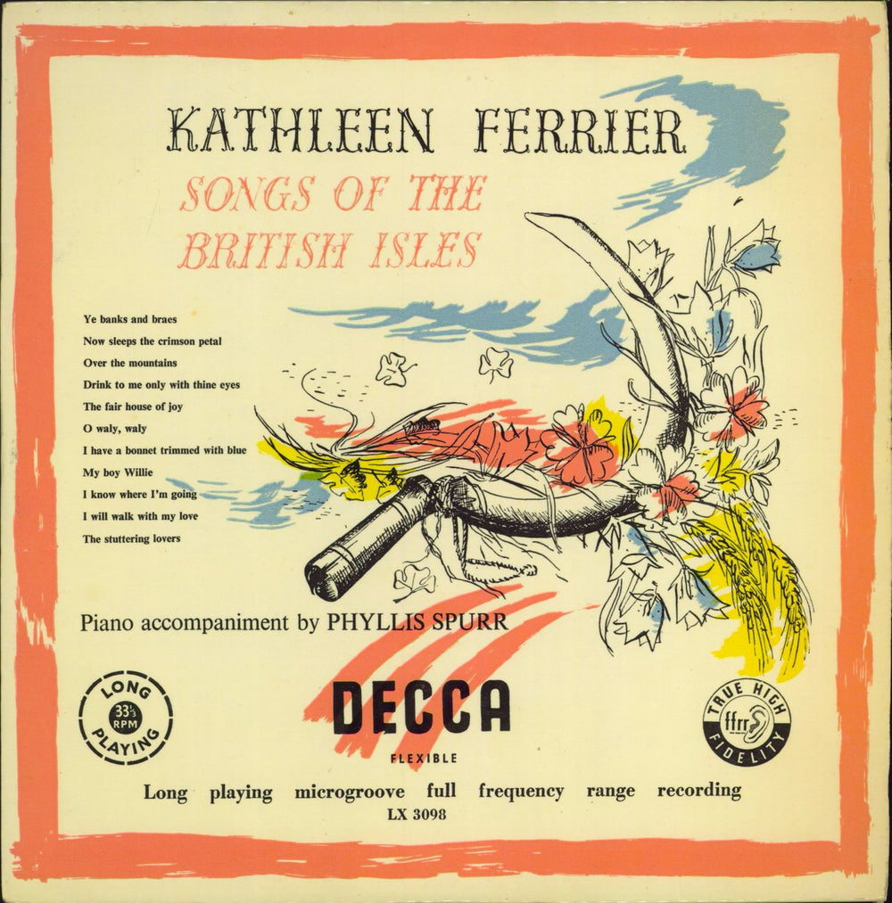 Kathleen Ferrier Songs Of The British Isles - 2nd UK 10" vinyl single (10 inch record) LX3098