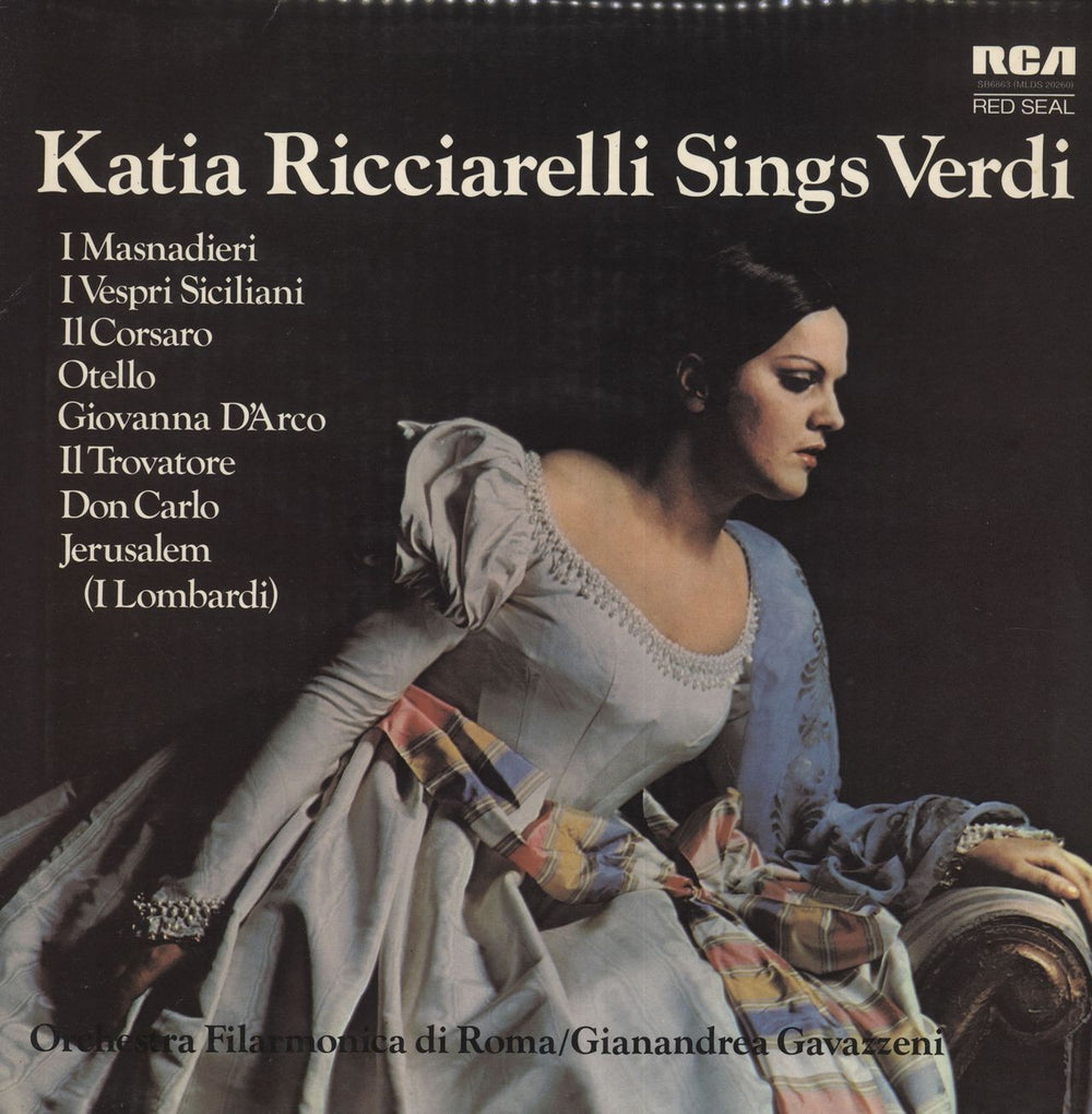 Katia Ricciarelli Katia Ricciarelli sings Verdi UK vinyl LP album (LP record) SB6863