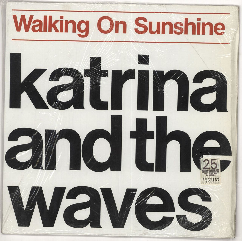 Katrina & The Waves Walking On Sunshine Canadian vinyl LP album (LP record) LAT1172