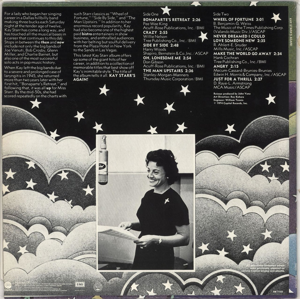 Kay Starr Kay Starr's Again! US vinyl LP album (LP record)