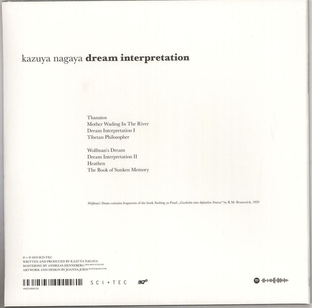 Kazuya Nagaya Dream Interpretation - White Vinyl - Sealed US vinyl LP album (LP record) 4062548001181