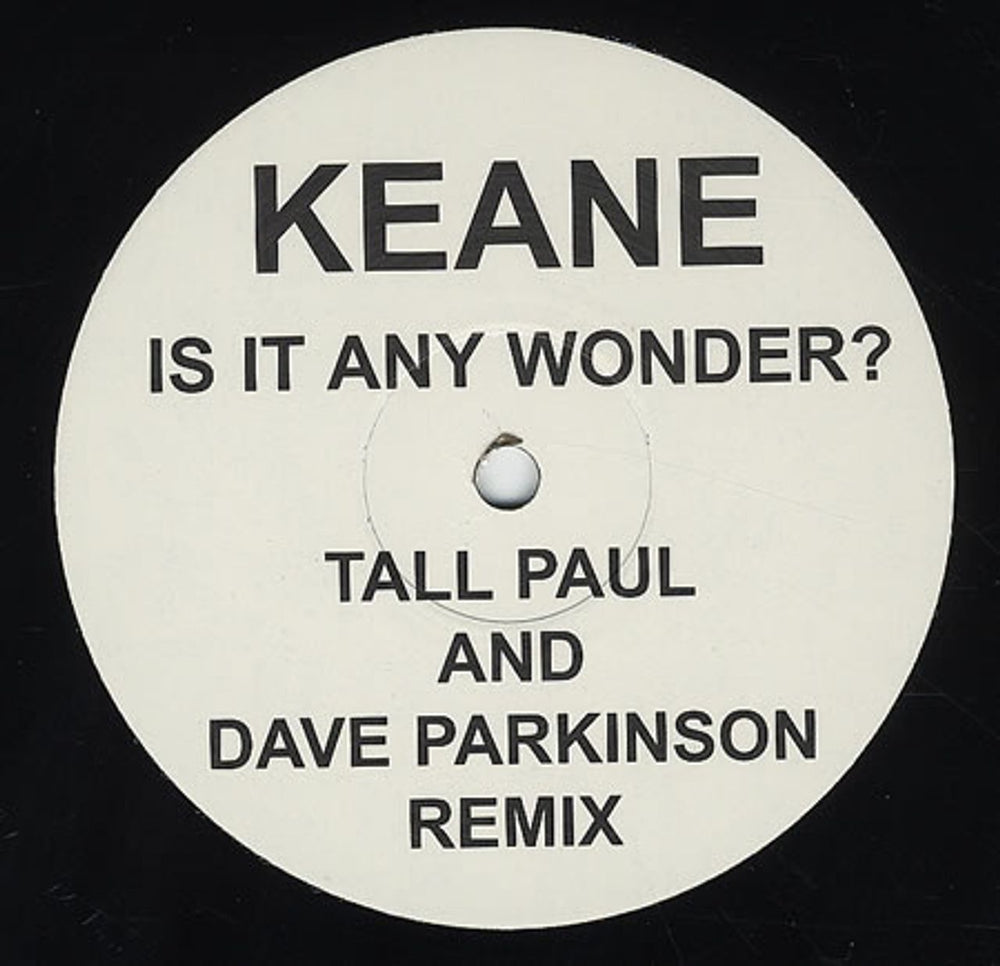 Keane (00s) Is It Any Wonder? - Tall Paul Mix UK 12" vinyl single (12 inch record / Maxi-single) 1705258